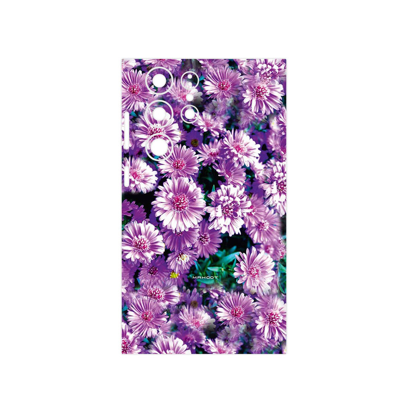برچسب پوششی ماهوت مدل Purple Flower مناسب برای گوشی موبایل سامسونگ Galaxy S23 Ultra