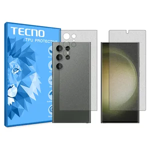 Matte tecno screen protector, HyMTT model, suitable for Samsung Galaxy S23 Ultra mobile phone, along with the phone back protector