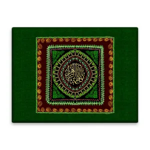 کاشی اطلس آبی طرح فاطمه زهرا  مدل T4474
