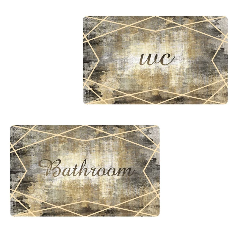 پادری مدل m421m22 مخمل حمام و دستشویی سایز 76x46 سانتی‌متر مناسب برای فضای داخلی مجموعه دو عددی