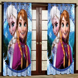 پرده مدل السا و آنا هازان پانچی کد 1226 سایز 140x200 سانتی متر