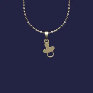 گردنبند طلا 18 عیار زنانه مدوپد مدل پستونک کد Y2-1-1052