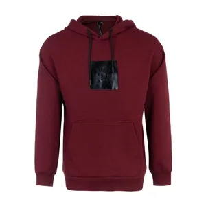 هودی مردانه جوتی جینز مدل تو کرکی کد 202538 رنگ زرشکی