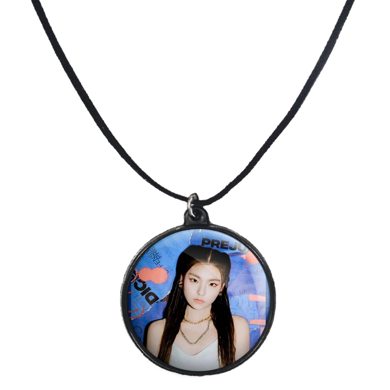 گردنبند پرمانه طرح گروه موسیقی ایتزی کد pmb.13227 مدل دو طرفه