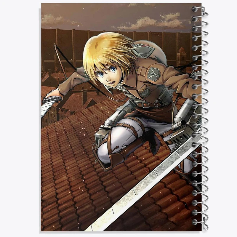 دفتر نت موسیقی 50 برگ خندالو مدل آرمین آرلرت انیمه اتک آن تایتان Attack on Titan کد 4845