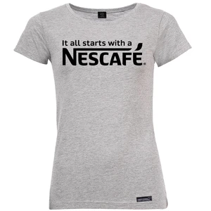 تی شرت آستین کوتاه زنانه 27 مدل Nescafe کد MH894