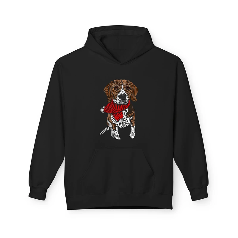 هودی مردانه پاد آفرین مدل سگ کد 343