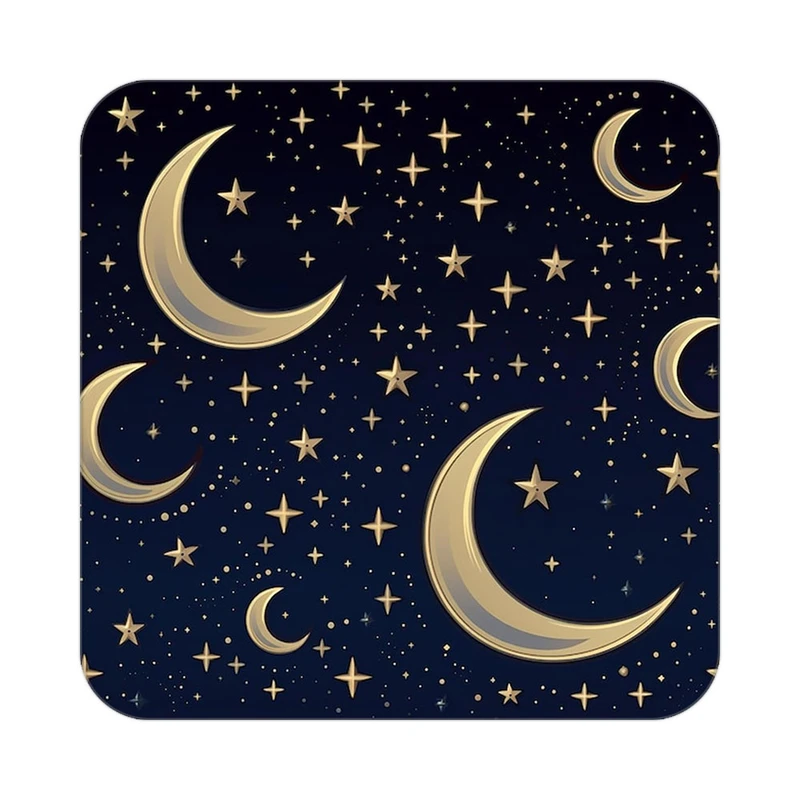 زیر لیوانی کاکتی طرح ماه و ستاره مدل mp52688