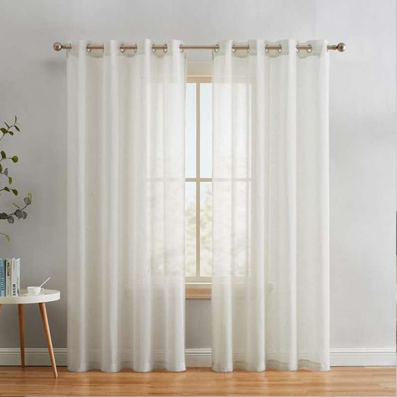 پرده مدل پانچ حریر ساده مات سایز 150x280 سانتی متر