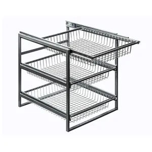  سبد کابینت مدل کف ثابت سه طبقه کد SXK-35