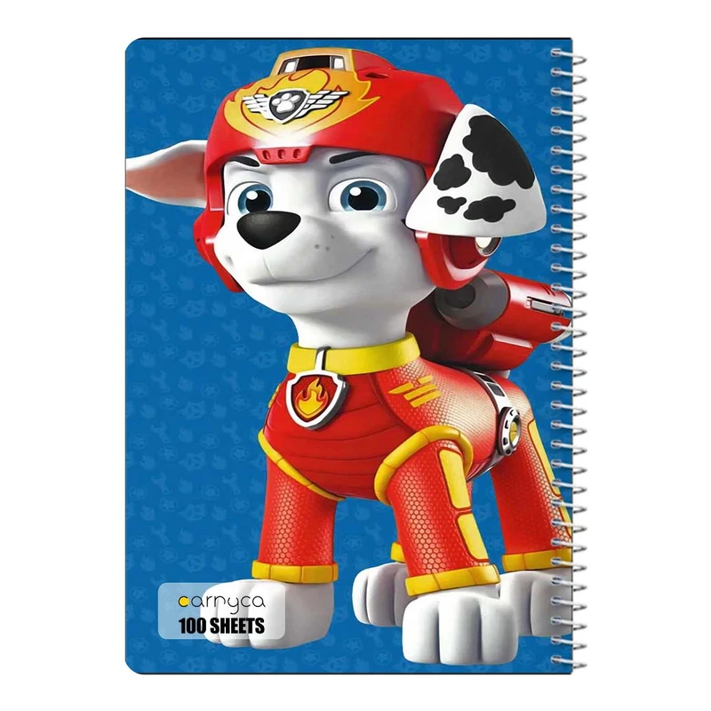 دفتر مشق 100 برگ سیمی کارنیکا طرح سگ های نگهبان paw patrol کد 70243