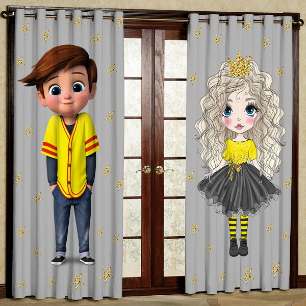 پرده مدل مخمل پانچی کد 7384 سایز 280x140 سانتی متر
