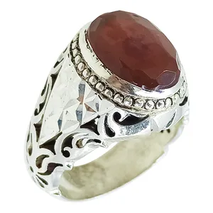 انگشتر نقره مردانه سلین کالا مدل عقیق کد ce-As214