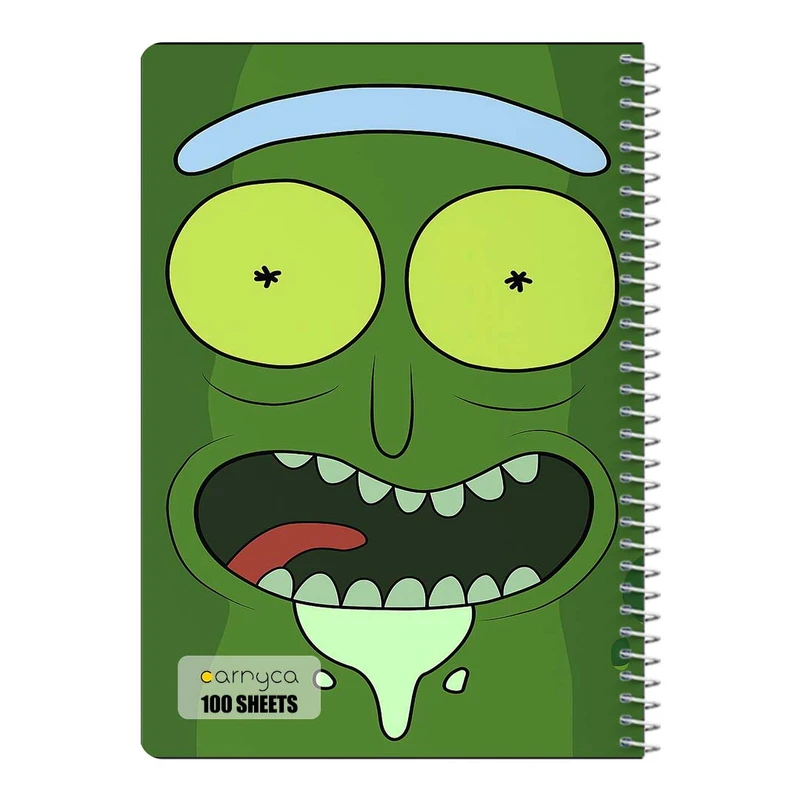 دفتر مشق 100 برگ سیمی کارنیکا طرح ریک و مورتی Rick and Morty کد 40517