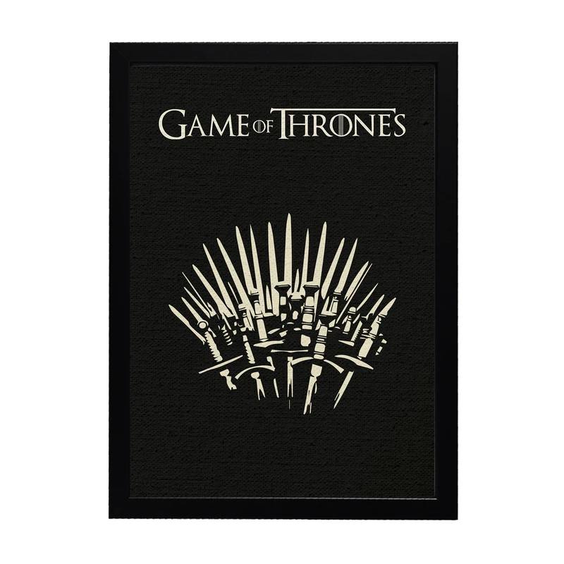 تابلو طرح پوستر سریال بازی تاج و تخت کد 1