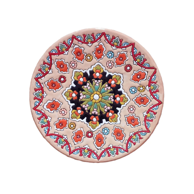 بشقاب مینا کاری کد 25