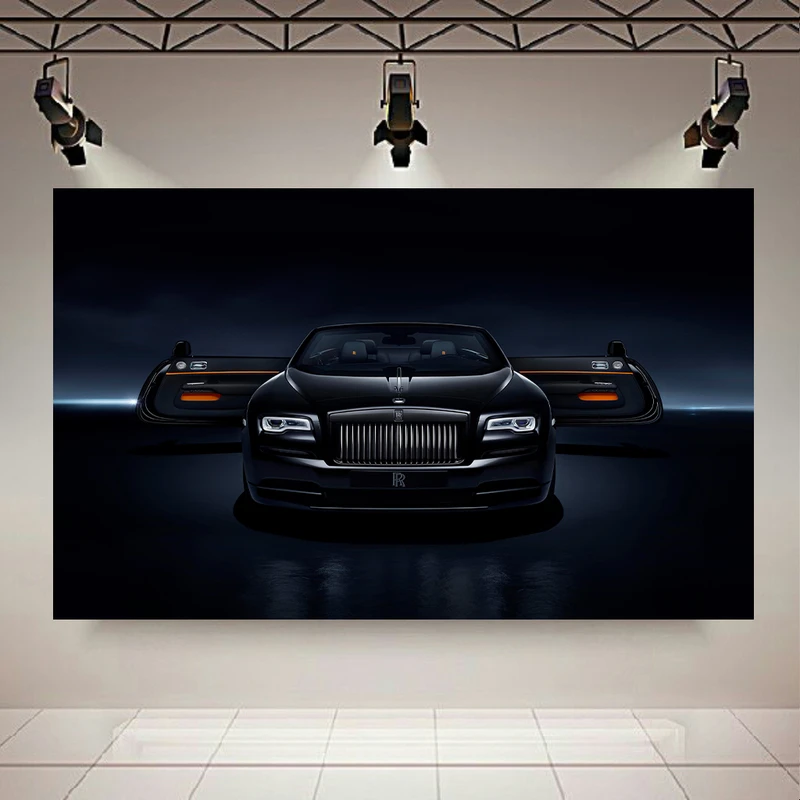 پوستر طرح ماشین مدل Rolls Royce Dawn Black Badge کد AR20040