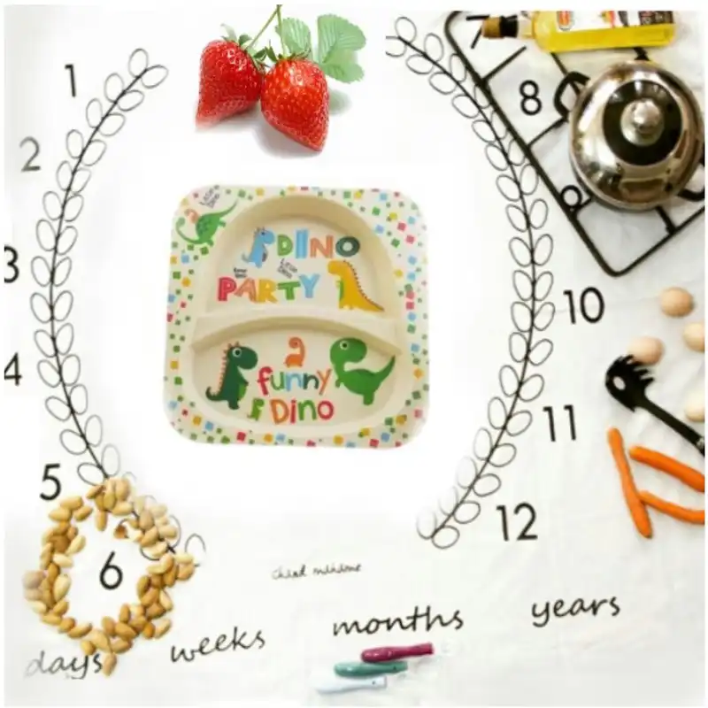 بشقاب کودک مدل Dino Party کد B104