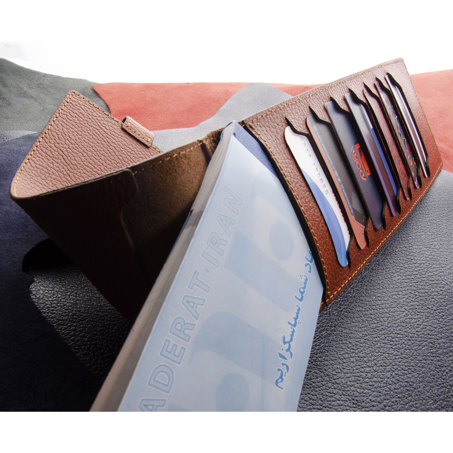 کیف دسته چک چرم عطارد مدل K11 - - 31