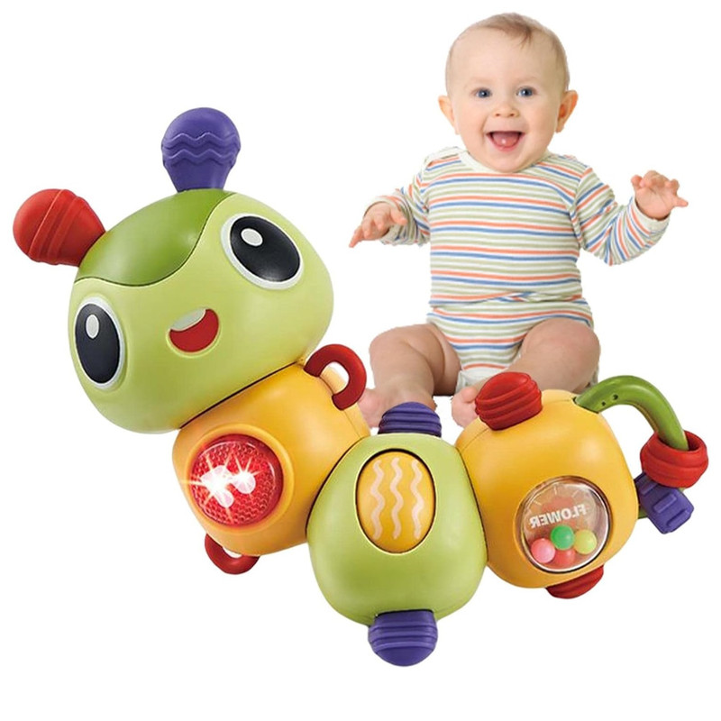 جغجغه مدل کرم پیچشی طرح کاترپیلار موزیکال