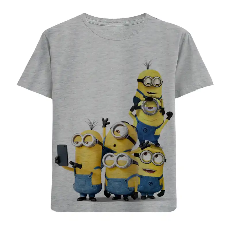 تی شرت آستین کوتاه بچگانه مدل مینیون ها F196