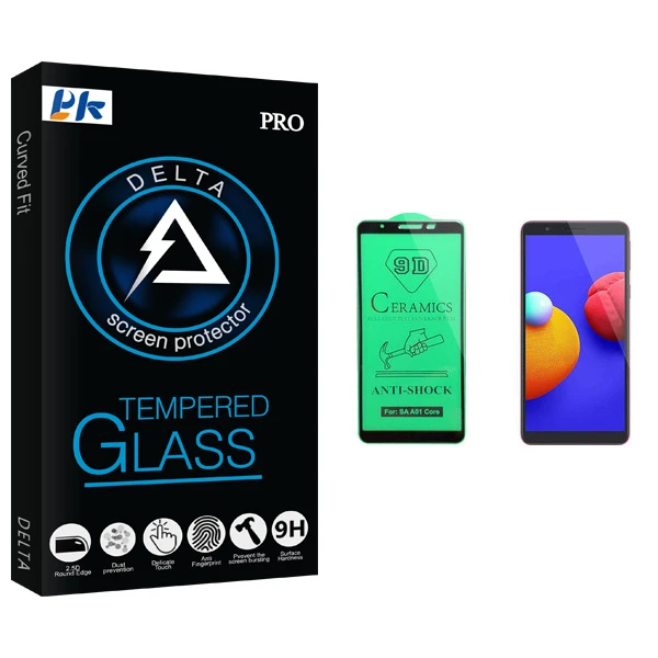 محافظ صفحه نمایش سرامیکی پی کی مدل Delta Glass مناسب برای گوشی موبایل سامسونگ Galaxy A01 core