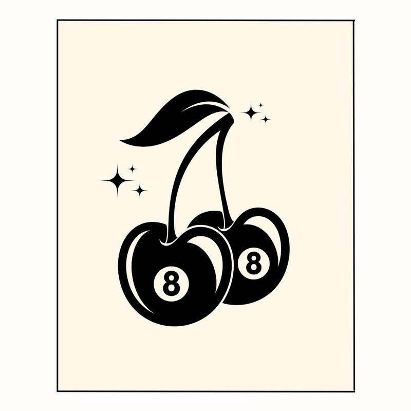 پوستر مدل توین 8 توپ گیلاسی 