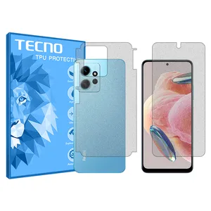 Tecno brand shockproof Matte screen protector glass for Xiaomi Redmi Note 12 4G along with the back protector