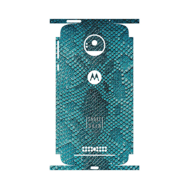 برچسب پوششی ماهوت مدل Blue Snake Skin-FullSkin مناسب برای گوشی موبایل موتورولا Moto Z