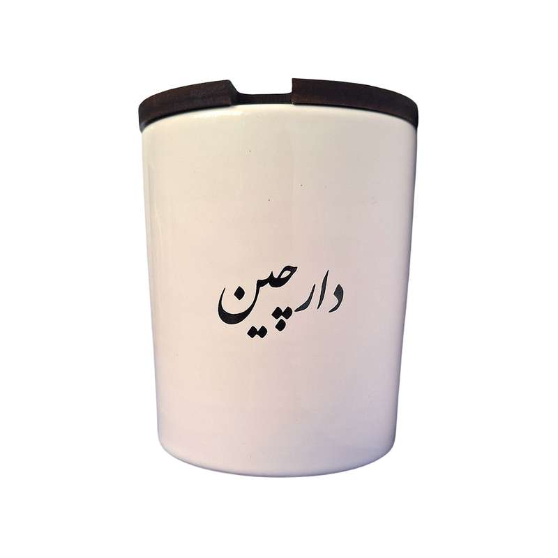 جا ادویه مدل درب چوبی طرح دارچین جا ادویه مدل درب چوبی طرح دارچین