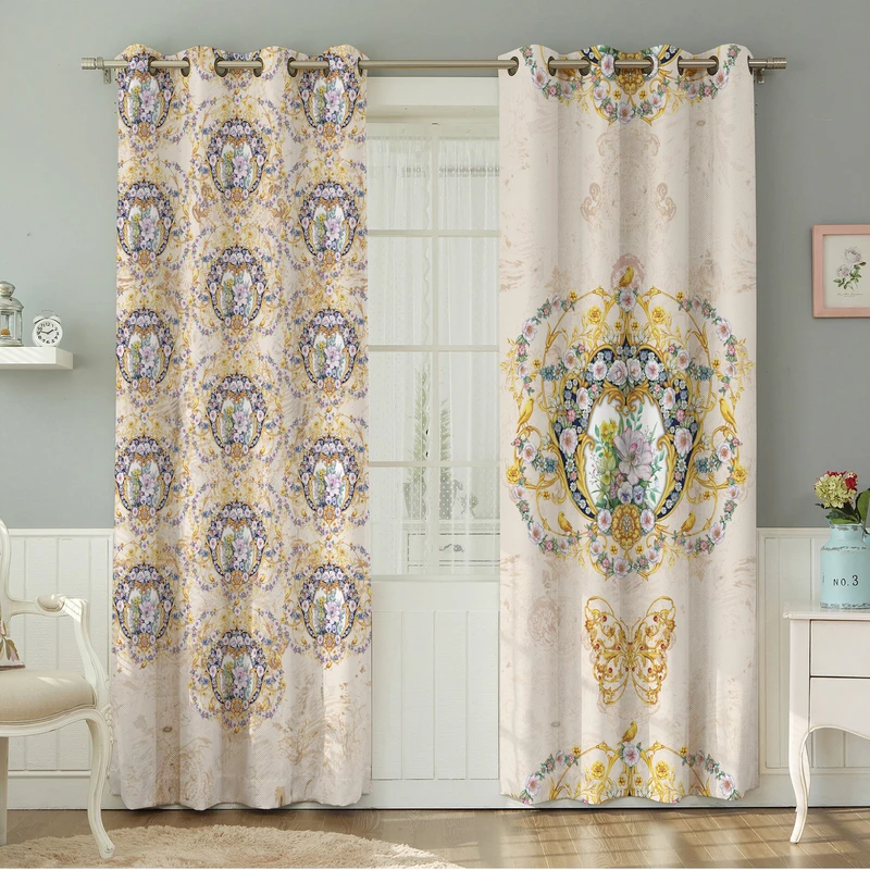 پرده نیروانا طرح مدرن  مدل هازان کد 4584 سایز 140×280 سانتی متر