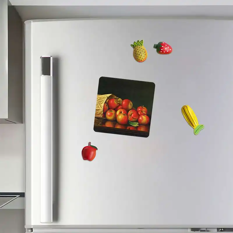 مگنت طرح نقاشی رنگ روغن میوه مدل mg10419