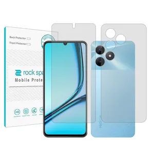 Rockspace Resistant model Transparent screen protector suitable for Realme NOTE 50 mobile phone Along with the phone back protector
