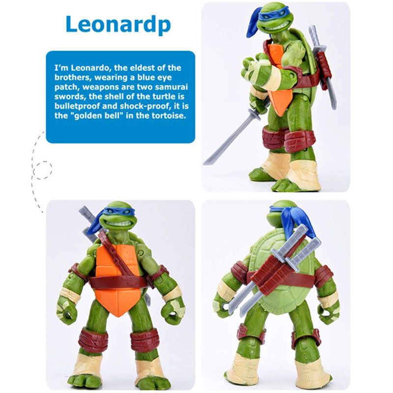 اکشن فیگور مدل لاکپشت های نینجا بسته 4 عددی - - 8