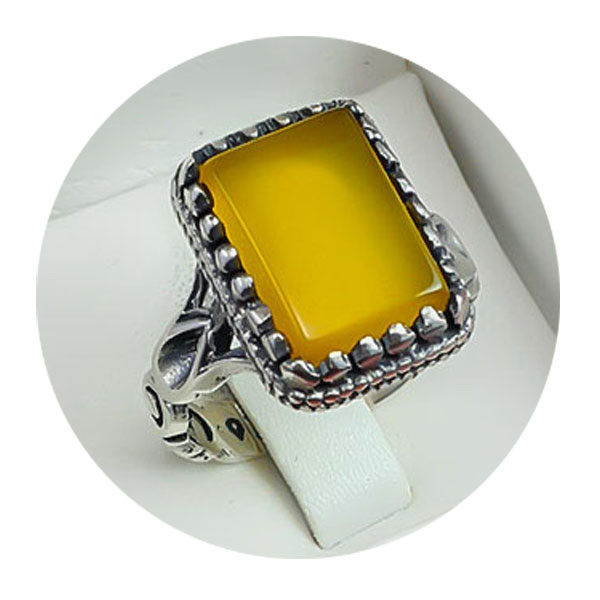 انگشتر نقره مردانه زیورآلات ملک زاده مدل 201