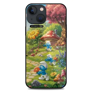 AKAM AMC-WA13M-SMURFS-8 Cover For Apple iPhone 13 Mini