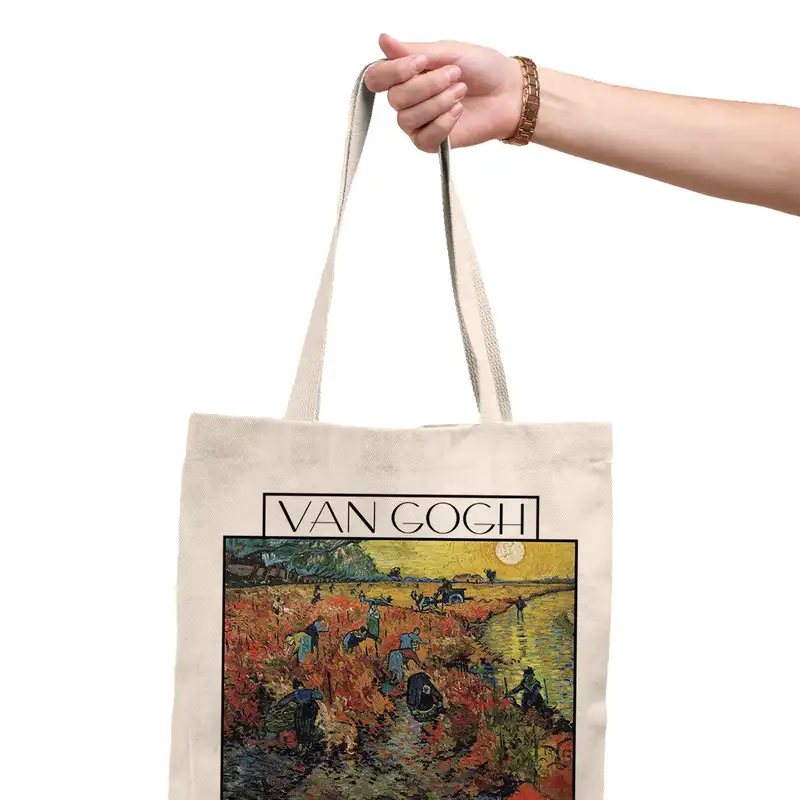 ساک خرید ترمه طراحان ایده مدل تاکستان از ونگوگ کد 0066 - S