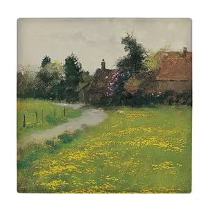 کاشی کارنیلا طرح روستای اروپایی مدل لوحی کد klh2024