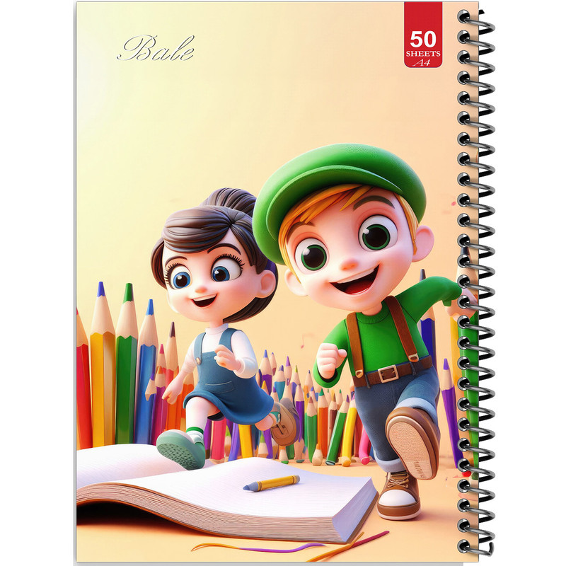 دفتر نقاشی 50 برگ انتشارات بله طرح پسرانه کد A4-L457