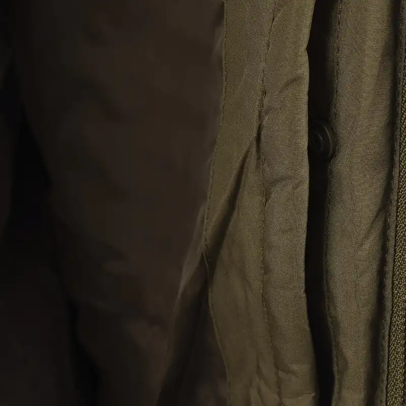 کاپشن مردانه جوتی جینز مدل کلاهدار کد 122143 رنگ سبز زیتونی