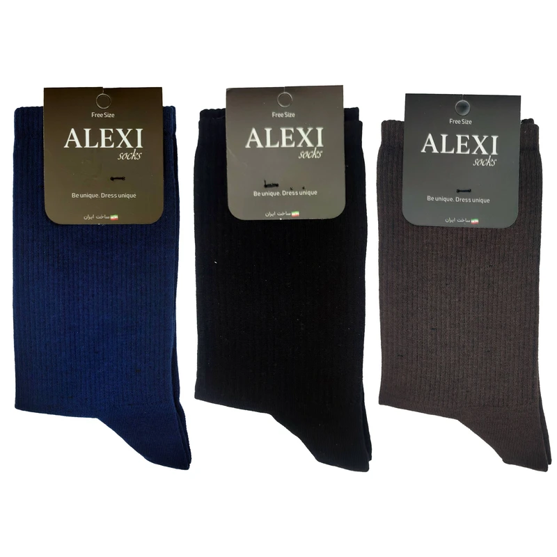 جوراب ساق بلند الکسی مدل SC075 بسته 3 عددی
