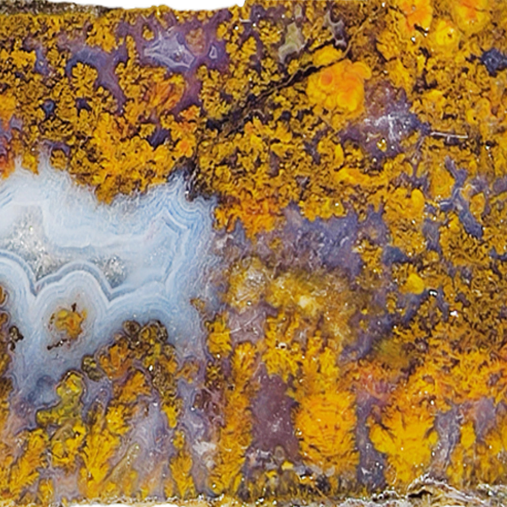 سنگ راف عقیق مدل شجر منظره  کد K 780 مجموعه 2 عددی