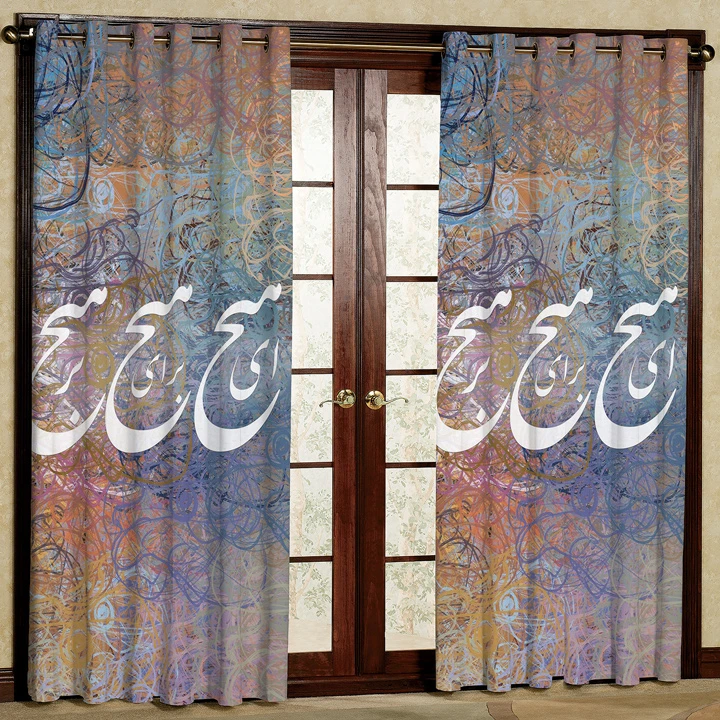 پرده پانچی کد 5207 سایز 280x140 سانتی متر