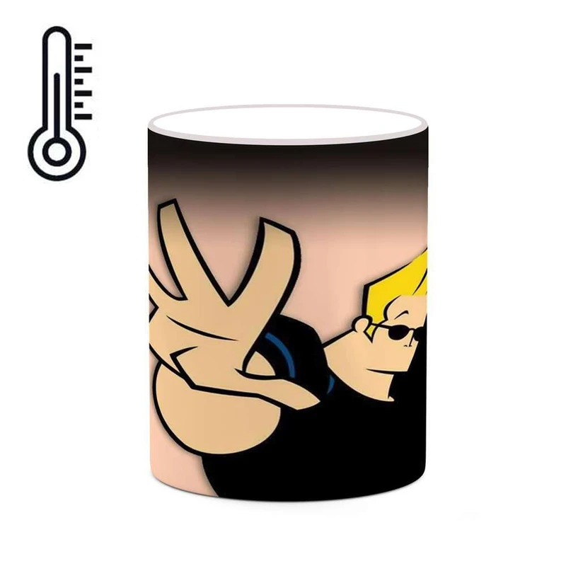 ماگ حرارتی کاکتی مدل کارتون Johnny Bravo کد mgh22691