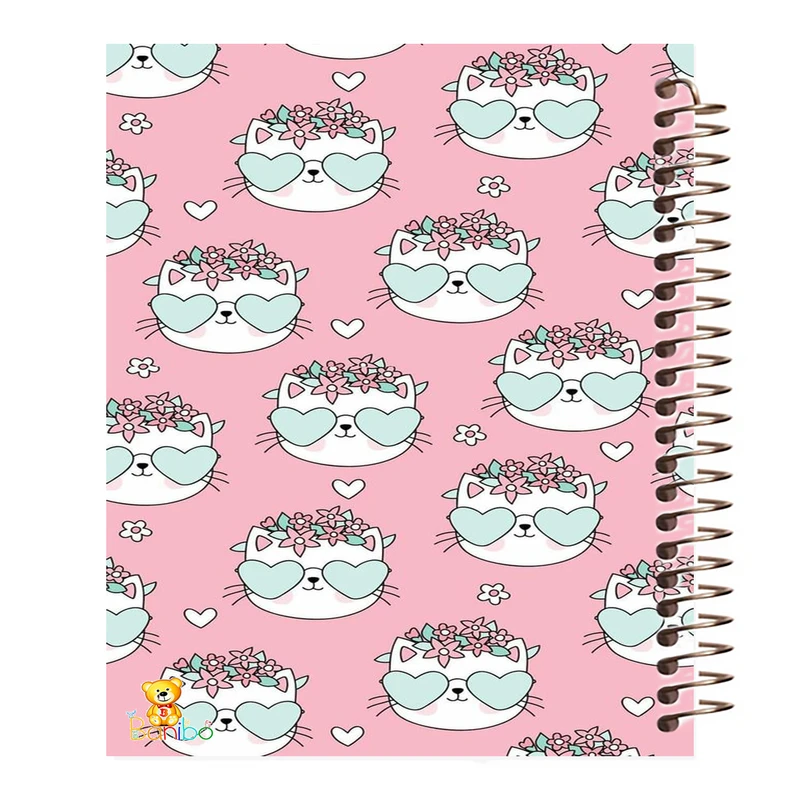 دفتر نقاشی 50 برگ بانیبو مدل گربه کد 704