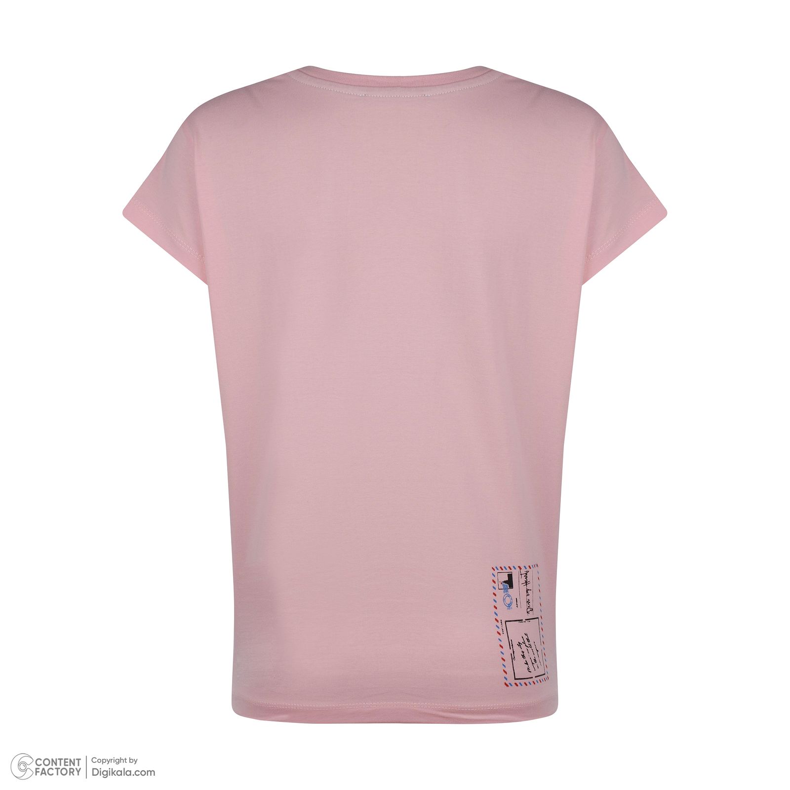 تی شرت آستین کوتاه زنانه نیزل مدل 0661-050 رنگ صورتی -  - 5