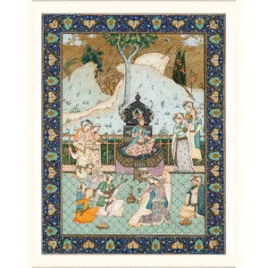 فرش  ماشینی مدل کلاسیک طرح چنگیز کد 01 زمینه فیروزه ای