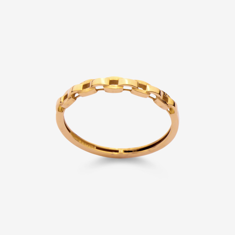 انگشتر طلا 18 عیار زنانه میو گلد مدل DG-R134 سایز 50