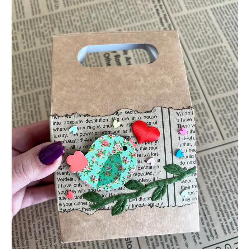 پاکت هدیه مدل پرنده خوشبختی کد 10.15