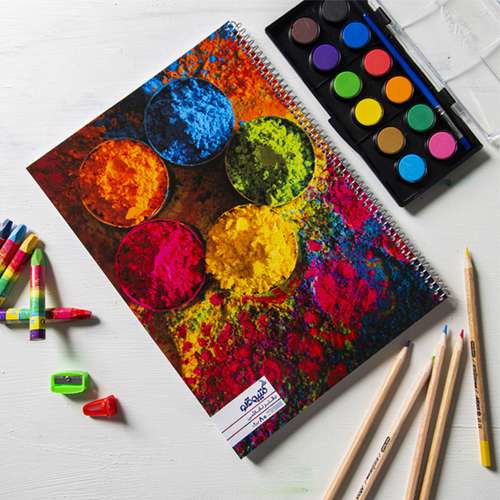 دفتر نقاشی کتیبه قلم مدل rahl-paint2 کد AR248